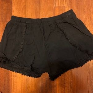 Black soft shorts